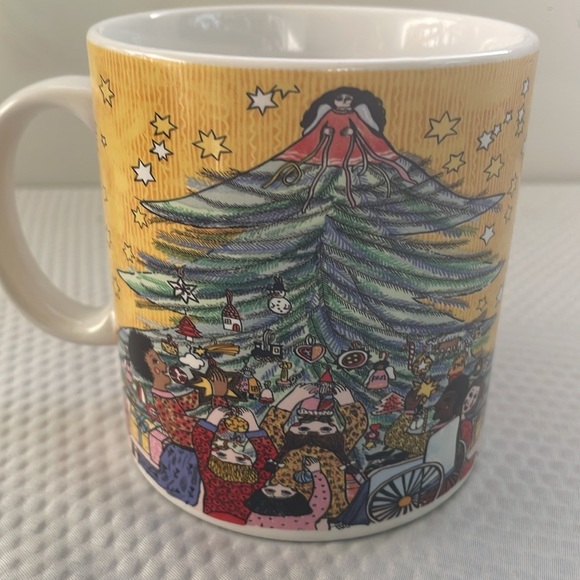 COPY - Kiki 1993 Dayton Hudson Marshall Field 12 oz  Holiday Coffee Mug. - Picture 2 of 5